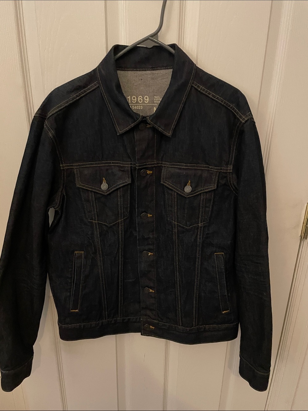 Gap 1969 Dark Indigo Denim Jacket - Men Size M